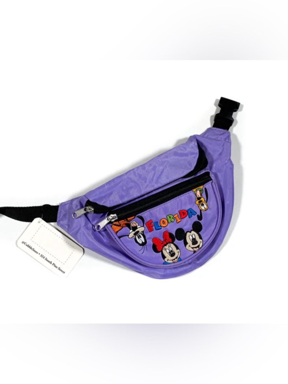 Disney Florida Mickey Minnie Fanny Pack Purple Waist Bag Vintage Style
